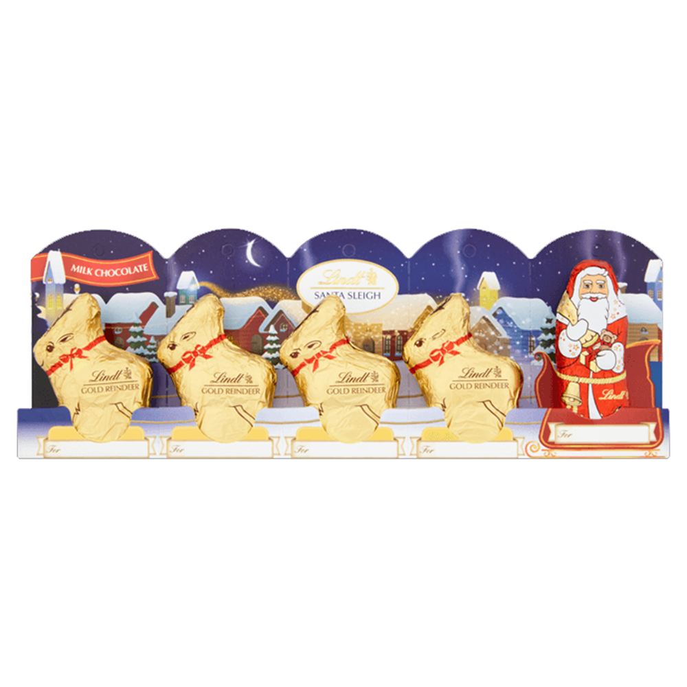 Lindt Santa Sleigh Milk Chocolate 5 Pack Perforation 50g